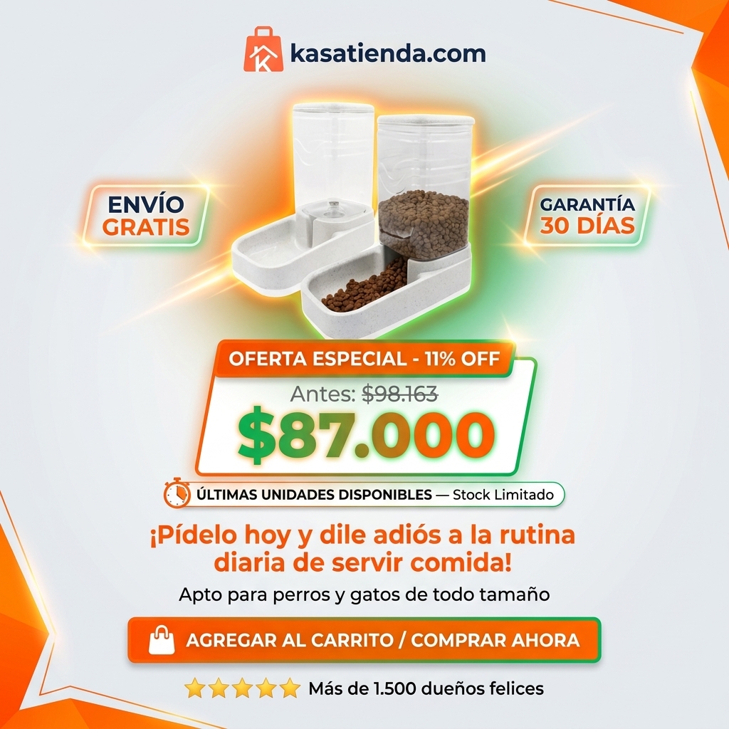 Dispensador de comida para mascotas
