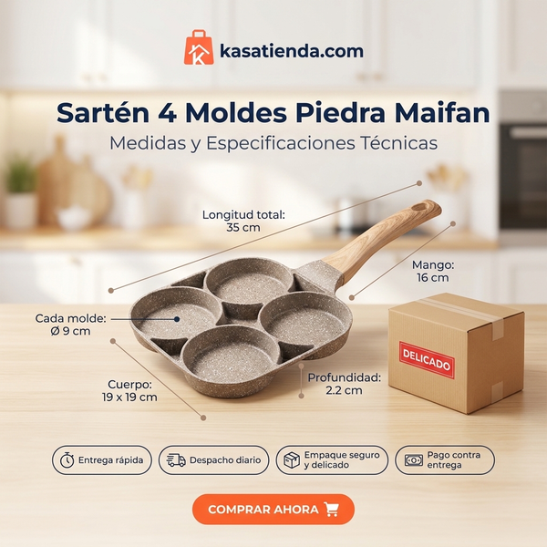 Sarten 4 puestos