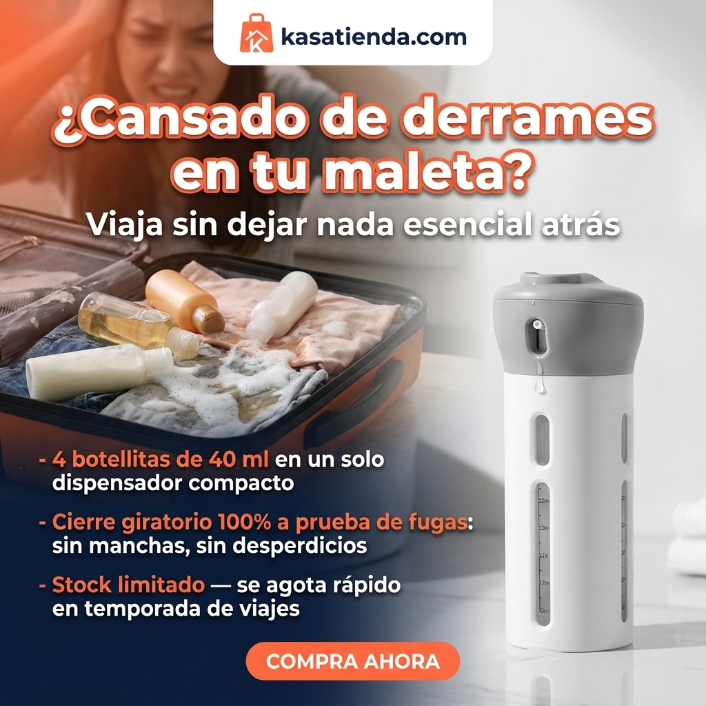 Dispensador viajero 4 en 1