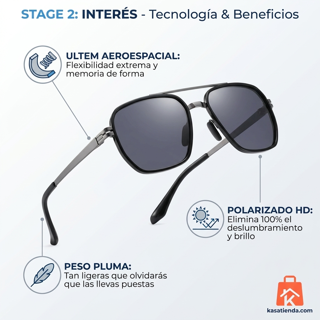 Gafa de sol polizarada en ultem