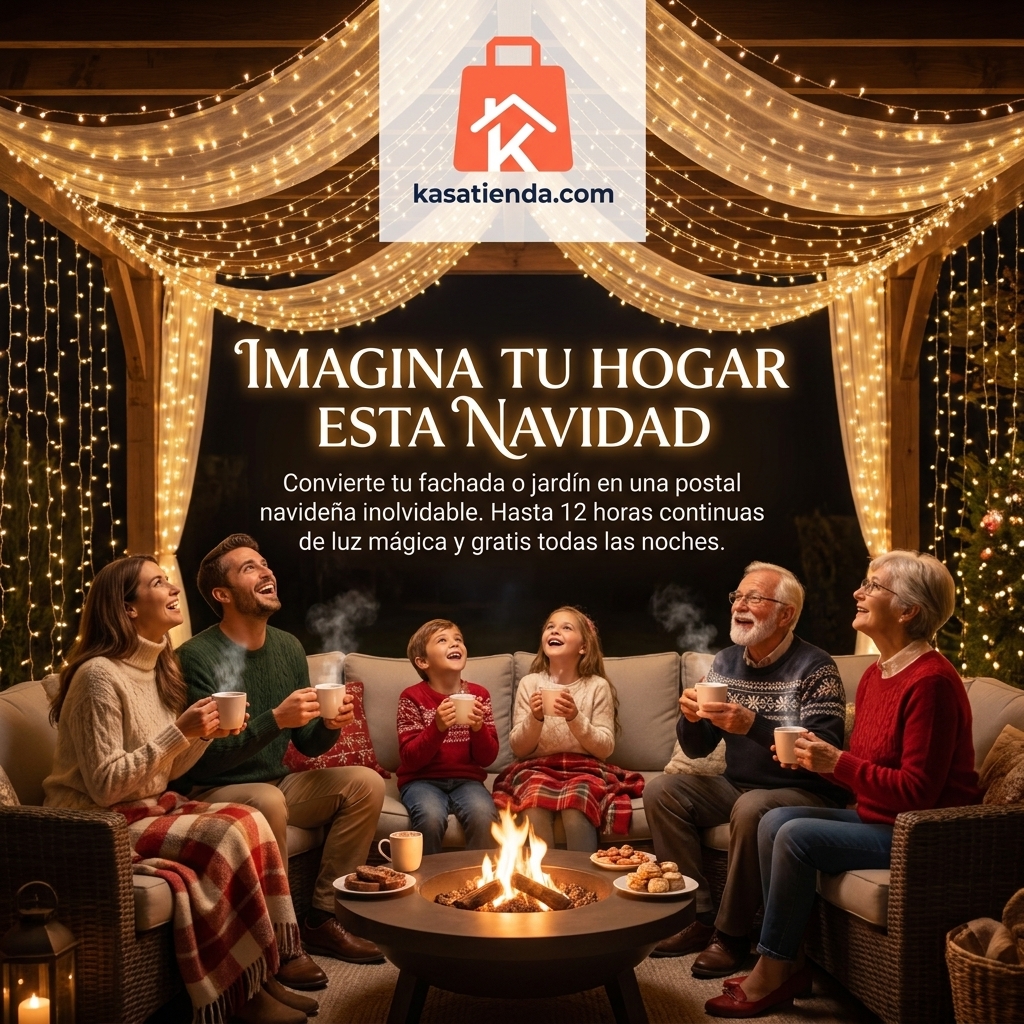 Luces Navideñas Panel Solar 20 MTS