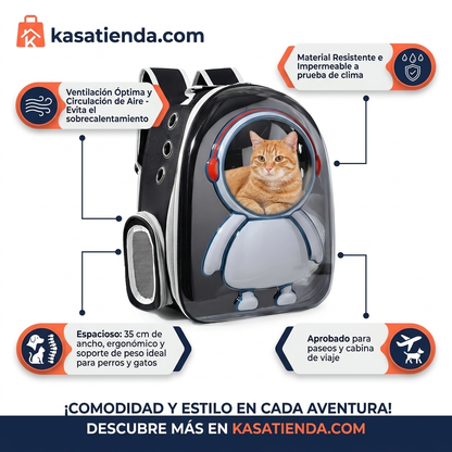 Morral Para Mascotas Astronauta