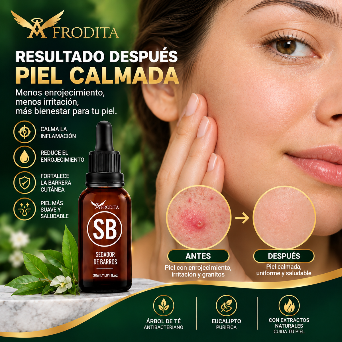 Serum secador de barros afrodita